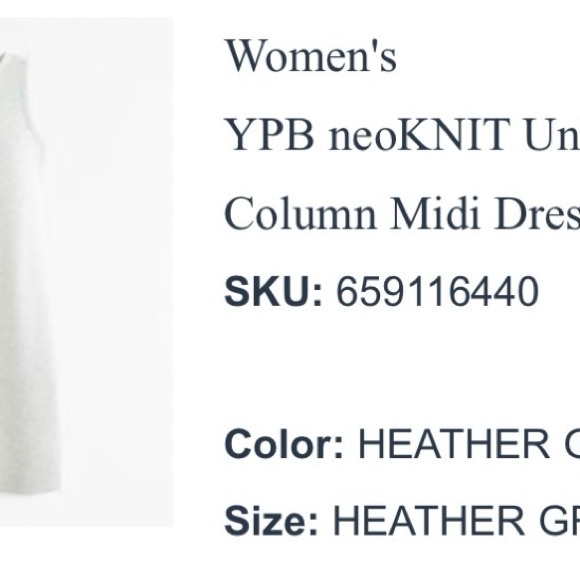 YPB neoKNIT Unlined Column Midi Dress - Picture 6 of 6